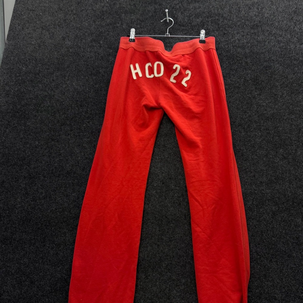 Hollister Red So Cal Stretch Wide Leg Sweatpants HCO 22 Malibu Small